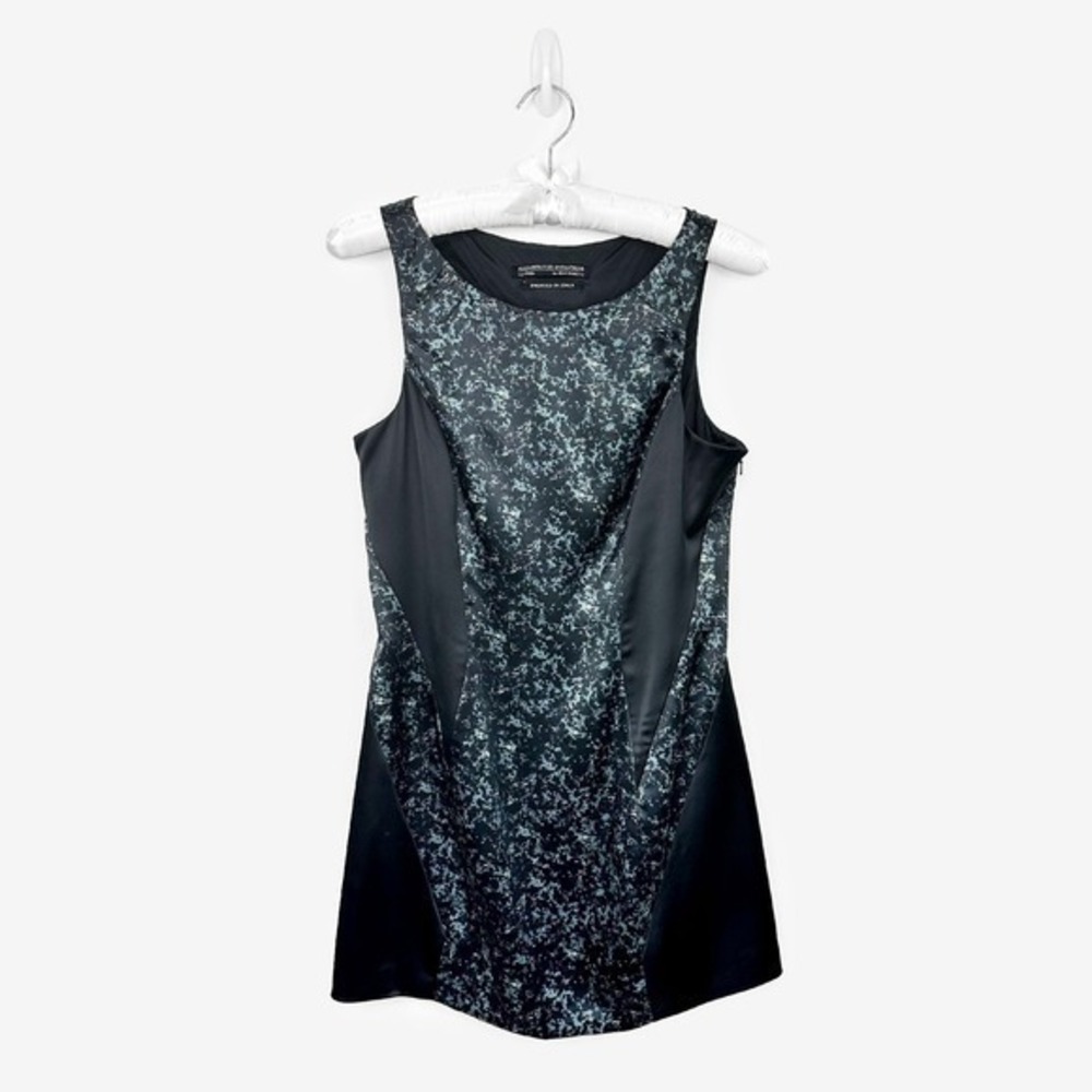 All Saints‎ Heidi Mini Dress Size 10 Marbled Sheath Glam Noir Edgy Evening Party